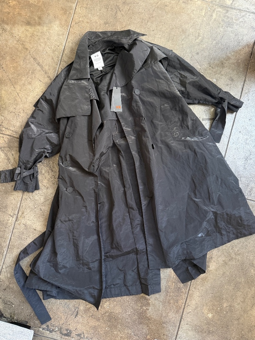 New w/ Tags Y-3 Reflective Trench coat